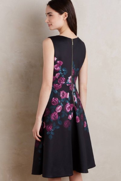 画像2: 【ドラマ使用】ERIN erin fetherston エリンフェザーストン Sugared Rose Neoprene Dress  (2)