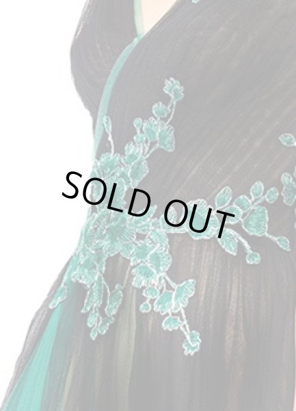 画像3: 【北川景子さんご着用】Tadashi Shoji   タダシショージ  Sleeveless Blossom Tulle Gown ブラック (3)