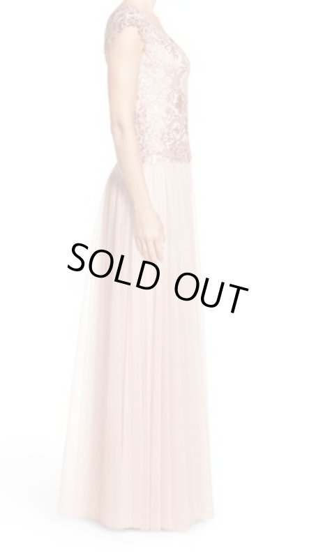 画像3: Tadashi Shoji  パーティードレス　Sequin Mesh Ballgown　ピンク系 (3)