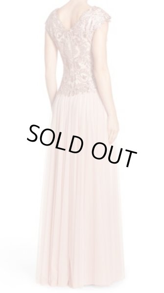 画像2: Tadashi Shoji  パーティードレス Sequin Mesh Ballgown ピンク系 (2)
