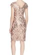 画像2: Tadashi Shoji    Sequined Lace Dress   ローズ系　ピンク系 (2)