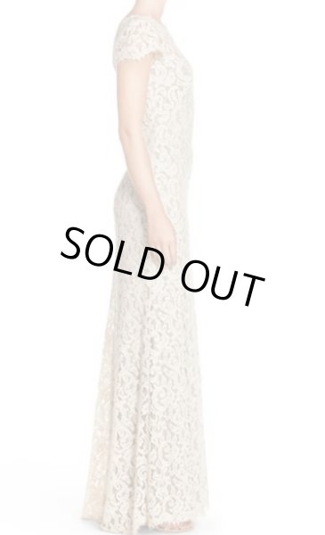 画像4: Tadashi Shoji   パーティードレス Lace Gown ベージュ系 (4)