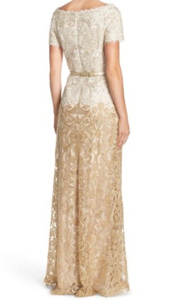 画像2: Tadashi Shoji   Ben Embroidered Fit & Flare Gown (2)