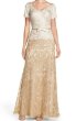 画像1: Tadashi Shoji 　　Ben Embroidered Fit & Flare Gown (1)