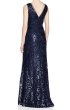 画像2: 再販売！Tadashi Shoji  ロングドレス　Sequined Lace Gown　ネイビー系 (2)