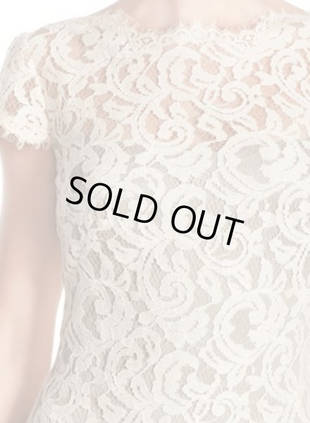 画像3: Tadashi Shoji   パーティードレス Lace Gown ベージュ系 (3)