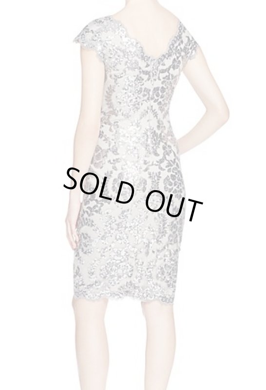 画像2: Tadashi Shoji    Sequined Lace Dress   (2)