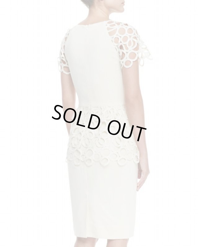 画像2: 80%オフ！即発【キャサリン妃ご愛用】Lela Rose　レラローズ　Circle-Lace Peplum Dress (2)