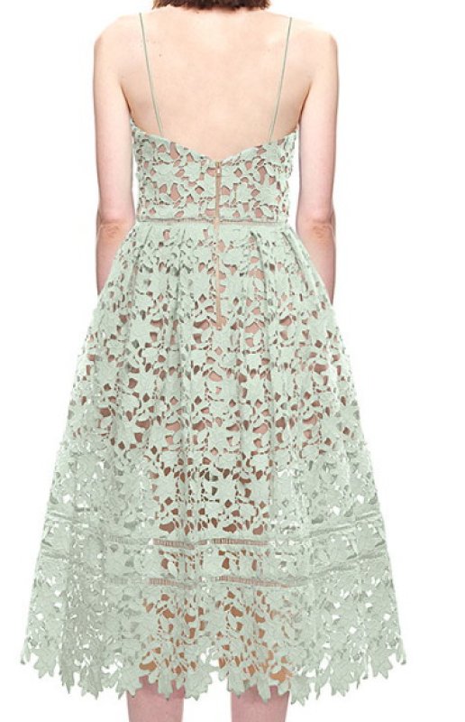 画像2: 【セレブ多数愛用】Self Portrait　セルフポートレート　Azaelea Dress ミント  43001 (2)