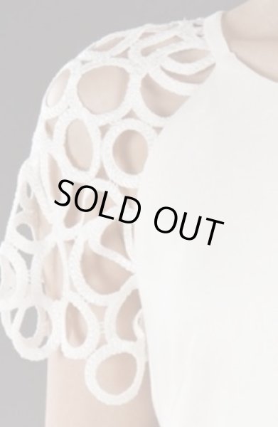 画像3: 80%オフ!即発【キャサリン妃ご愛用】Lela Rose レラローズ Circle-Lace Peplum Dress (3)