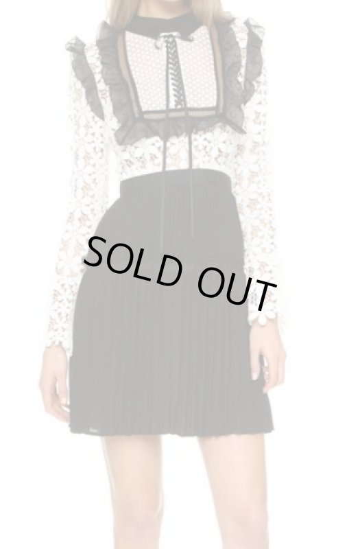 画像1: 値下げ！即発【天野菜月さんに衣装提供！ニッキーヒルトン愛用】Self Portrait　セルフポートレート　Adeline Lace Dress  (1)