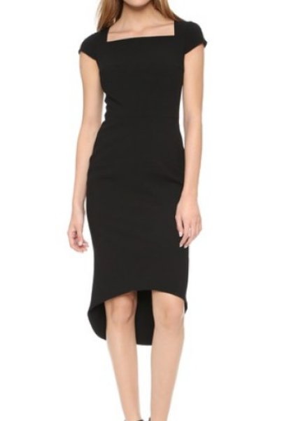 画像1: 【ドラマ使用】Black Halo    Saylor Sheath Dress  ブラック (1)