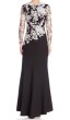 画像3: Tadashi Shoji  パーティードレス　Fit & Flare Lace Gown ブラック (3)