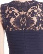 画像2: 【泉里香さんご着用】Tadashi Shoji タダシショージ   Lace-Panel Dress　ネイビー系 (2)