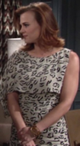 画像5: 【ドラマ使用】Tracy Reese トレイシーリース Asymmetrical Print Stretch Silk Dress Cement Spots (5)