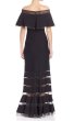 画像3: Tadashi Shoji    Off-The-Shoulder Long Dress ブラック (3)