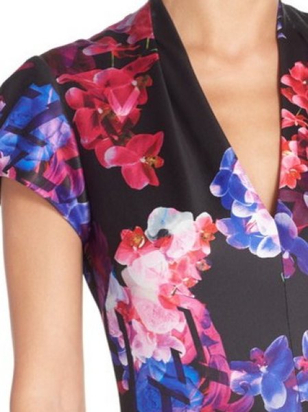 画像3: ドラマ【ミストレス使用】Betsey Johnson    Print Scuba Midi Dress (3)
