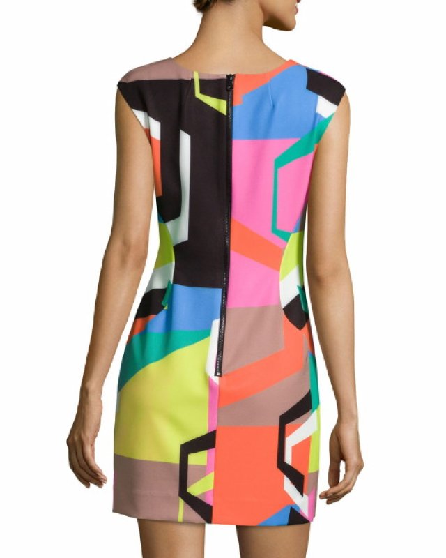 画像2: Milly ミリー  Graphic Print Sheath Dress【ドラマ使用】 (2)