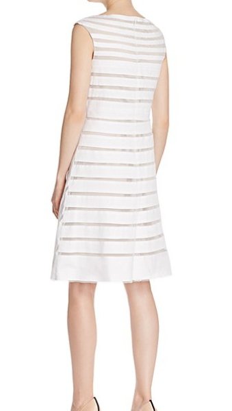 画像2: 【Kathy Lee Gifford着用】Adrianna Papell アドリアナパペル  Banded Illusion Inset Dress (2)