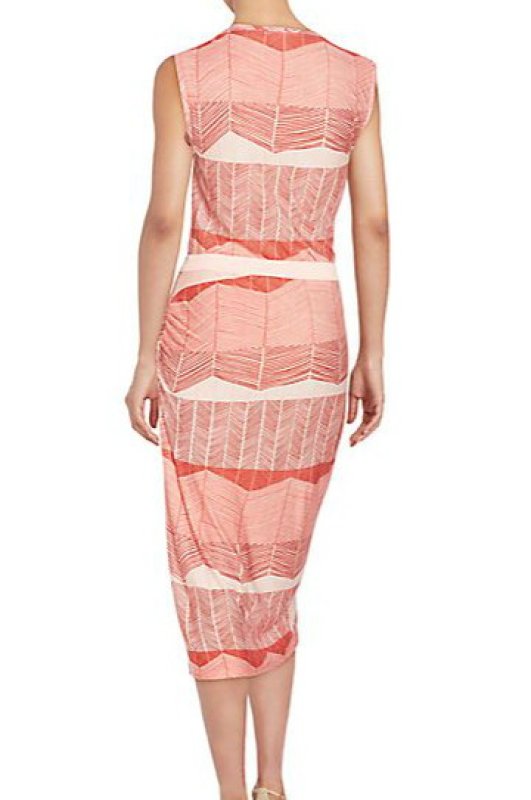 画像3: 【BONES使用、アンジェラ着用】BCBGMAXAZRIA 　　Mikela Printed Jersey Sheath Dress (3)