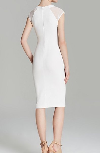 画像2: 【Danielle Panabaker愛用】French Connection フレンチコネクション　Vivien Paneled Jersey Dress　ホワイト　 (2)