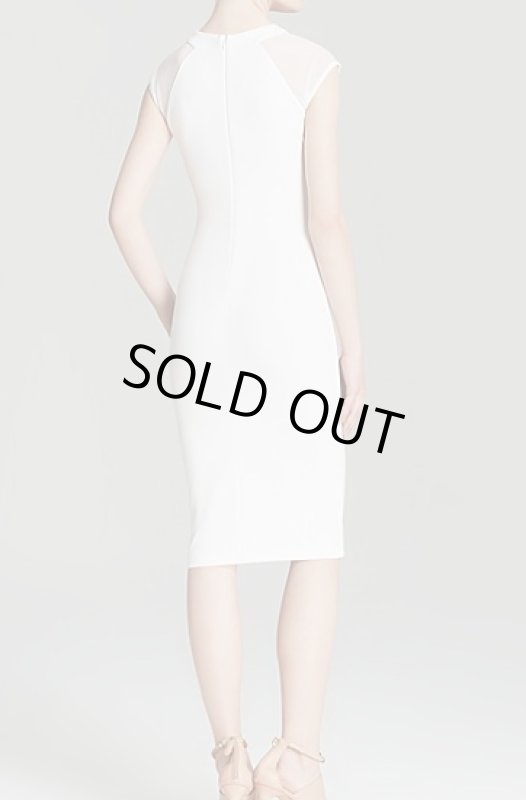 画像2: 訳あり特価品【Danielle Panabaker愛用】French Connection フレンチコネクション　Vivien Paneled Jersey Dress　ホワイト　 (2)