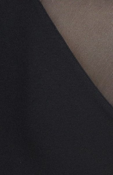 画像2: 【テイラースウィフト愛用】French Connection フレンチコネクション Vivien Paneled Jersey Dress ブラック (2)