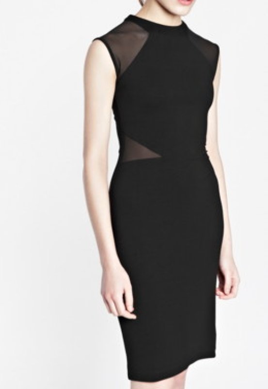 画像4: 【テイラースウィフト愛用】French Connection フレンチコネクション　Vivien Paneled Jersey Dress　ブラック (4)