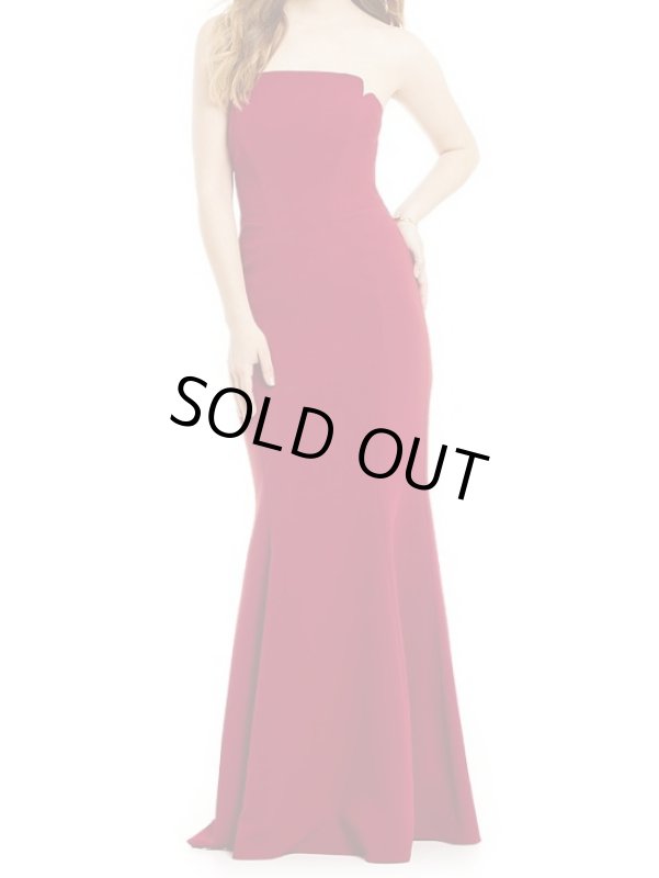 画像2: ドラマ【デビアスなメイドたち使用】Jill Jill Stuart ジルジルスチュアート　Long Strapless Fitted Gown レッド系 (2)