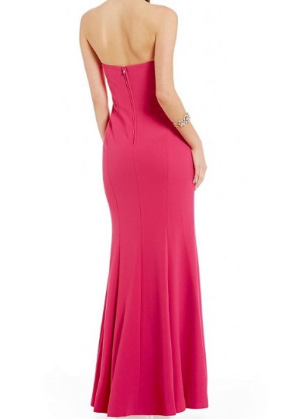 画像2: ドラマ【デビアスなメイドたち使用】Jill Jill Stuart ジルジルスチュアート Long Strapless Fitted Gown ピンク系 (2)