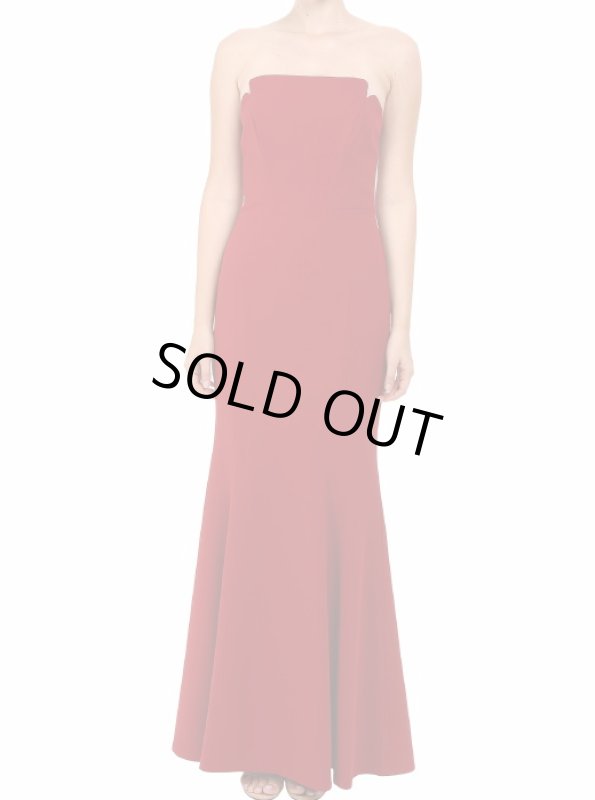 画像1: ドラマ【デビアスなメイドたち使用】Jill Jill Stuart ジルジルスチュアート　Long Strapless Fitted Gown レッド系 (1)