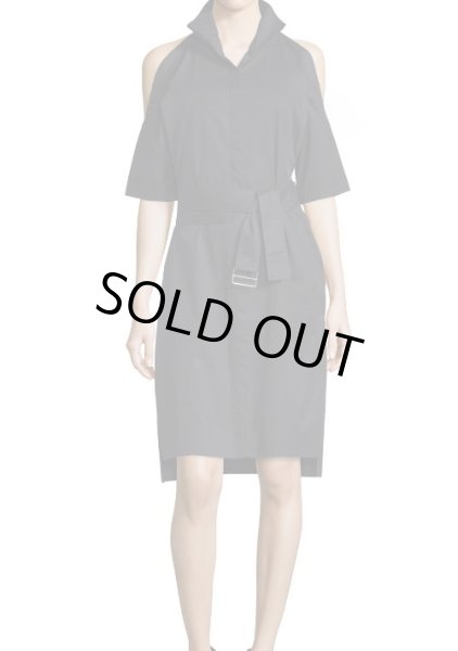 画像1: 【ドラマ使用】DKNY   Poplin Cold-Shoulder Shirtdress (1)