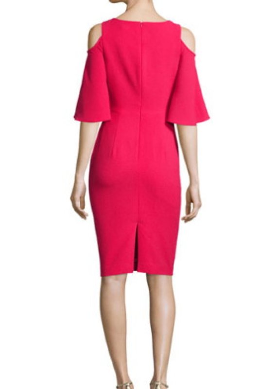 画像2: 【Sunny Hostin愛用】Black Halo   　Adara Sheath Dress ピンク系 (2)