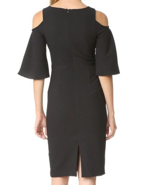 画像2: 【Sunny Hostin愛用】Black Halo    Adara Sheath Dress ブラック (2)