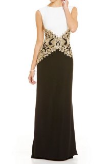 セール！Tadashi Shoji タダシショージ Metallic Embroidered