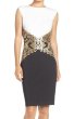 画像1: Tadashi Shoji パーティードレス  Sequin Knit Sheath Dress ブラック (1)