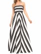 画像1: ドラマ【デビアスなメイドたち使用】Halston Heritage　パーティードレス　Strapless Striped Gown (1)