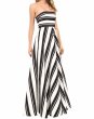 画像3: ドラマ【デビアスなメイドたち使用】Halston Heritage　パーティードレス　Strapless Striped Gown (3)