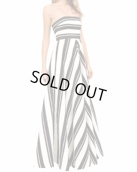 画像3: ドラマ【デビアスなメイドたち使用】Halston Heritage パーティードレス Strapless Striped Gown (3)
