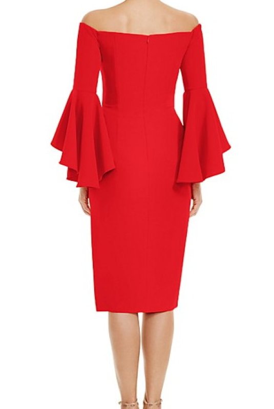 画像2: 【ドラマ使用】Milly ミリー　Selena Dress　トマト (2)