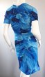 画像3: 【Viola Davis 愛用】 Vera Wang ヴェラウォン　Silk Wave Print Dress (3)