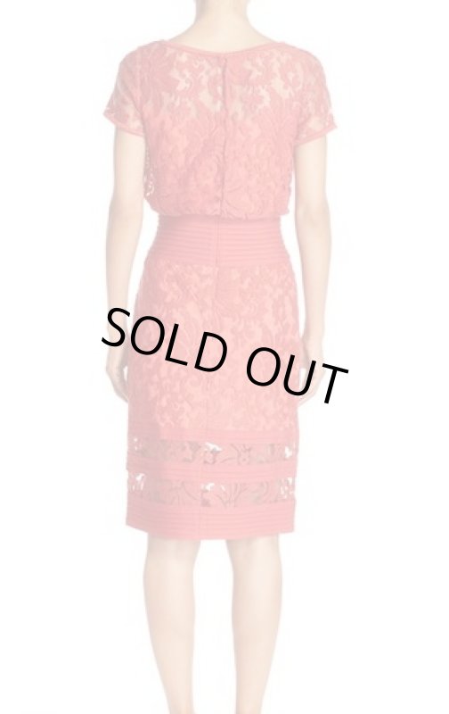 画像3: 再販売【婦人公論、小柳ルミ子さんに衣装提供】Tadashi Shoji タダシショージ    Embroidered Blouson Sheath Dress  (3)