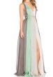 画像2: ドラマ【デビアスなメイドたち使用】Halston Heritage　パーティードレス　Deep V-Neck Chiffon Gown (2)