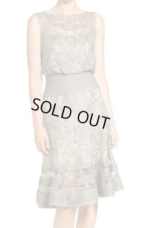 画像1: Tadashi Shoji タダシショージ    Lace Flouncy Dress (1)