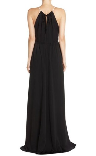 画像2: 【ドラマ使用】Halston Heritage パーティードレス Colorblock Crepe Gown (2)