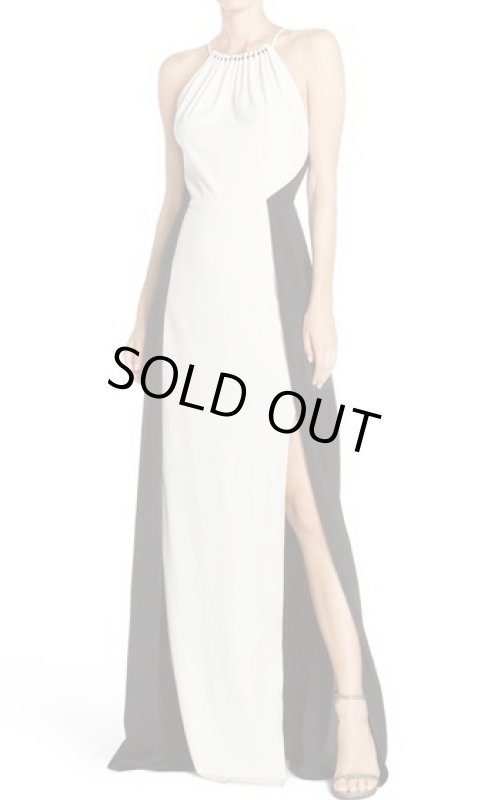 画像1: 【ドラマ使用】Halston Heritage　パーティードレス　Colorblock Crepe Gown (1)