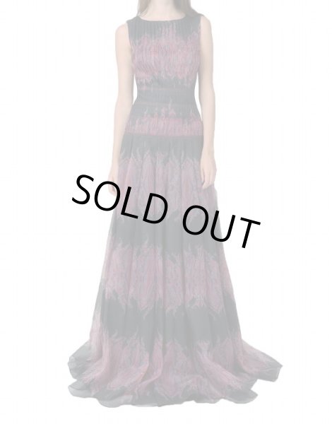 画像2: 【相沢礼子さんご着用】Tadashi Shoji  タダシショージ   paisley printed Gazar Gown (2)