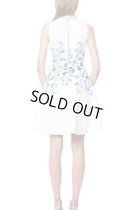 画像2: 1点のみ再販売！【内田有紀さん着用、雑誌掲載】ERIN erin fetherston エリンフェザーストン　Suzie Dress　アイボリーマルチ（ブルー） (2)