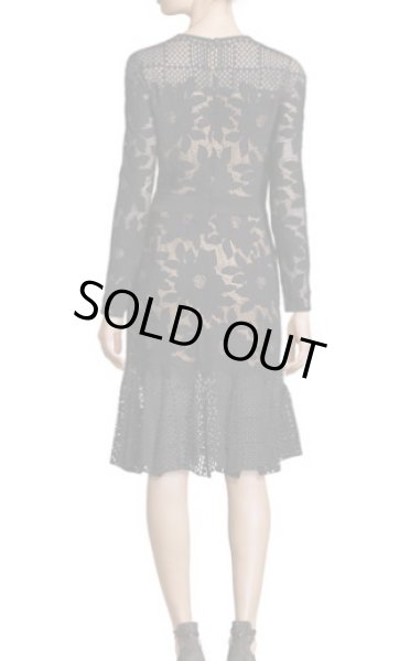 画像2: 【ヴァンサンカン掲載、アンミカさんご着用】Tadashi Shoji  タダシショージ   Lace & Cutout Neoprene Sheath Dress ブラック (2)