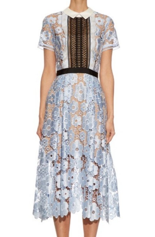 画像2: 再販売！【白石麻衣さん、生田絵梨花さん、ローラさん、のんさんご着用】Self Portrait　セルフポートレート　Flower Garden guipure-lace dress  7501 (2)